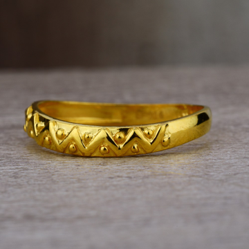 Ladies 22K Gold Fancy Plain Band Ring -LPR37