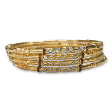 SIMPLE 22KT/916 GOLD  KADLI BANGLE by 