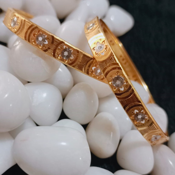 916 Gold Modern Copper Kadli Bangle SGC27 by 