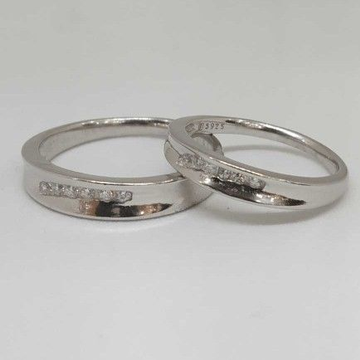 925 Sterling Silver Couple Band by 