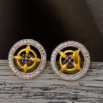 916 Gold Hallmark Ladies Tops Earring LTE331