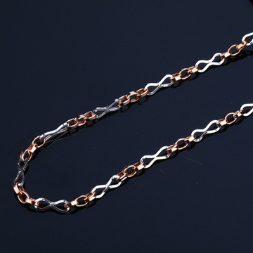 Mens 18K Daily Wear Simple Rose Gold Chain-RMC15