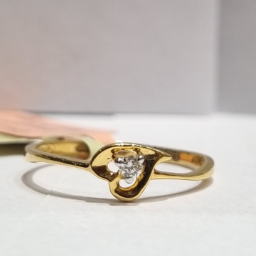 mini heart ring with band by 