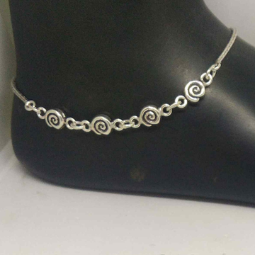 925 silver oxidised designers payal/anklet for gir... by 