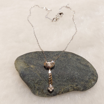 Silver necklace by 
