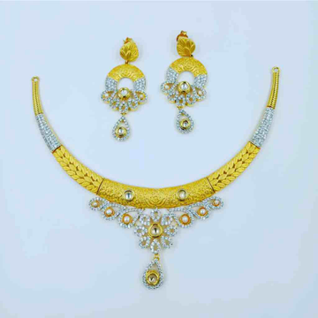 22kt exclusive ladies necklace set by Prakash Jewellers