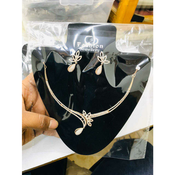 92.5 Sterling Silver New Patern Necklace Set Ms-37... by 