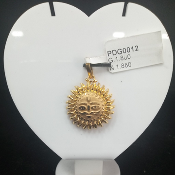 Surya pendant by Aaj Gold Palace