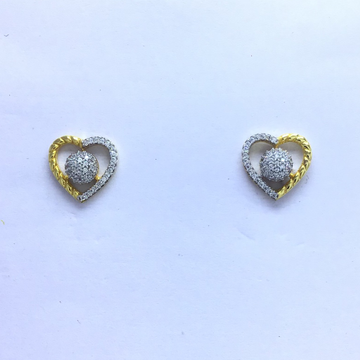 designing heart fancy gold earrings by 