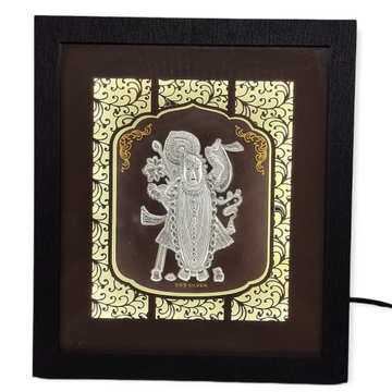 999 silver shrinathji lighting frame (21.5 - 19.5...