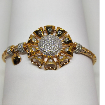 18K Rose gold diamond studded designer bracelet by 