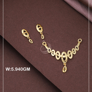 916 Gold Unique Pendant Set PS8 by 