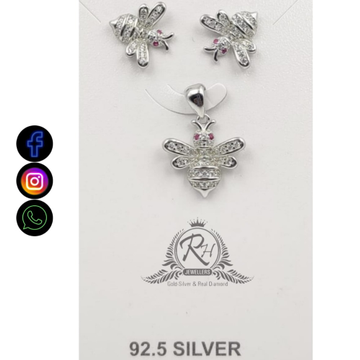 92.5 silver classical daimond pendants earrings RH...