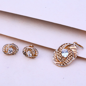750 Rose Gold  Women's Fancy Pendant Set RPS93