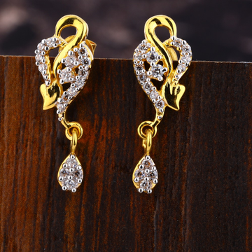 916 Gold CZ Women's Gorgeous Hallmark Earring LFE6...
