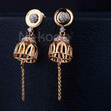 750 Rose Gold Delicate Jummar Earring RE320