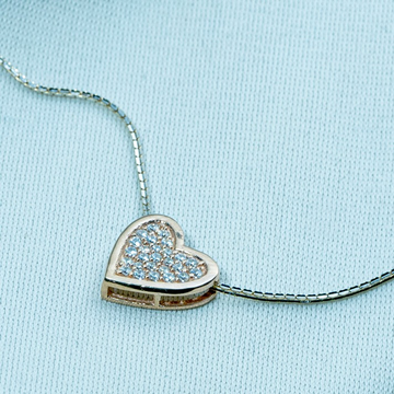 925 silver heart design Pendant Chain dk1-237 by 