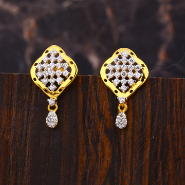 22KT Gold CZ Diamond Designer Ladies Earring LFE53...