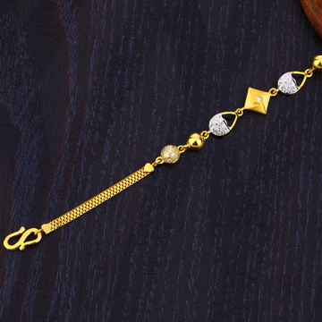 916 Gold Ladies Hallmark Gorgeous Bracelet LB338