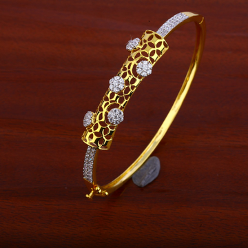 750 gold cz bracelet for women lkb86