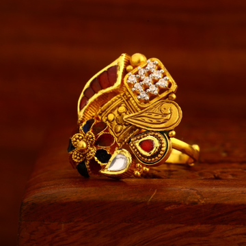 916 Gold Antique Classic Ladies Ring LAR226
