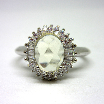 Silver 925 white stone ring sr925-230 by 