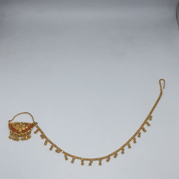22k 91.6 Gold Rajwadi Design Nosepin by 