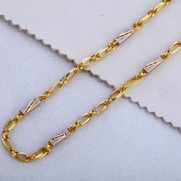 916 Gold Men's Fancy  Plain Chain MCH517