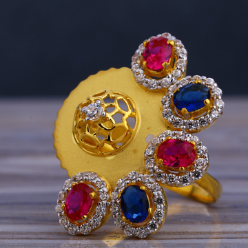 916 Color Stone Ladies Long Ring LLR213