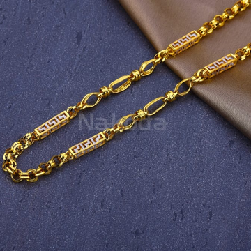 916 Mens Gold CZ Hallmark Delicate Chain MCH867
