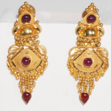 22k gold handmade earrings