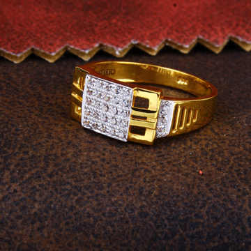 gold bold square diamond Ring 148 by 