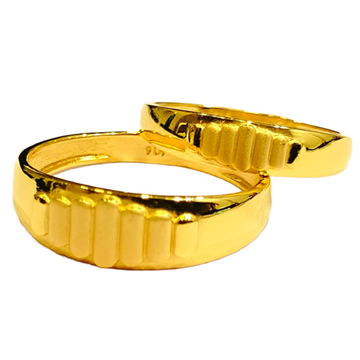 22KT Couple Plain Rings by 