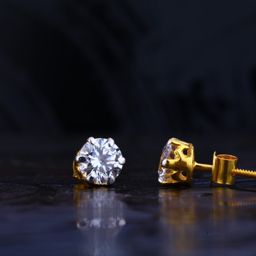 916 Round Shape Solitare Earring LSE19