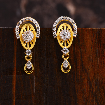 22CT Gold CZ Exclusive Ladies Earring LFE574