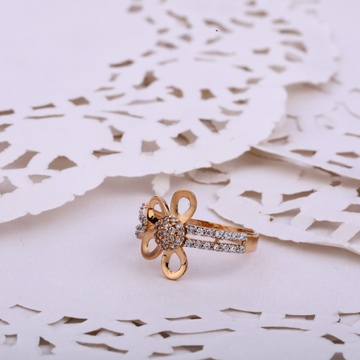 18KT Rose Gold Designer Diamond Ladies ring RLR542