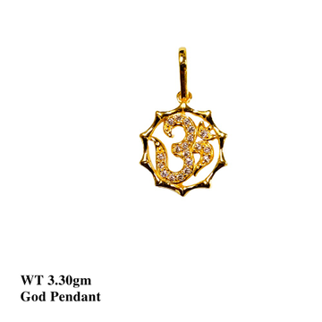 22K God Om Pendant by 