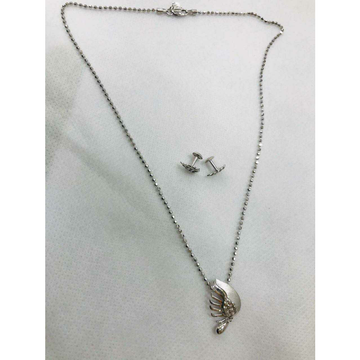92.5 Sterling Silver Nice Boll Chain With Pendant... by 