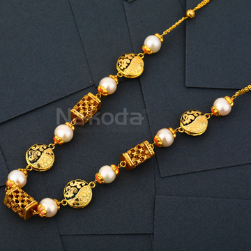 916 Gold Ladies Designer Antique Chain Mala AC315