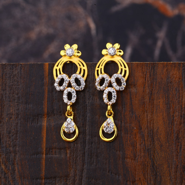 Ladies 916 Gold Designer Earring -LFE235