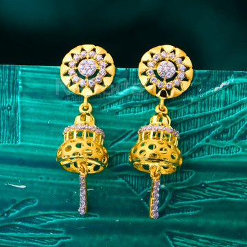 22KT Gold Hallmark Ladies Gorgeous Jhummar Earring...