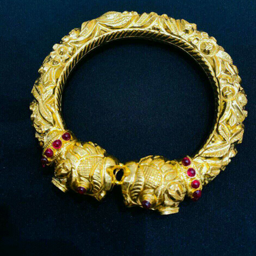22kt gold singham bracelet for men by 