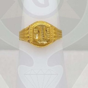 916 gold Light Weight Men's Ring  by Parshwa Jewellers