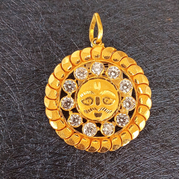 Gold sun pendants by 