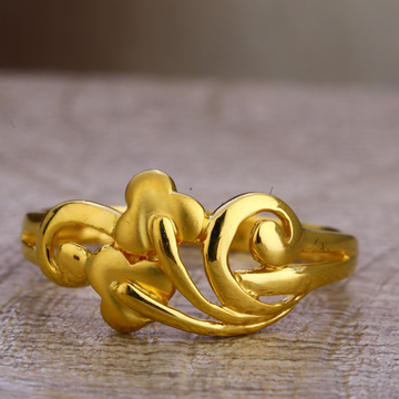 750 Plain Gold Ladies Ring LPR477