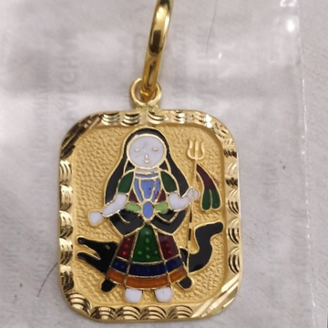 Khodiyar ma gold minakari pendant