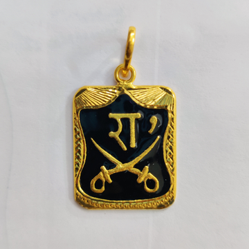 22k gold fancy gent's goga maharaj pendant