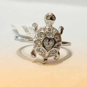925 Sterling Silver Tortoise/Turtle Unisex Ring by Pratima Jewellers