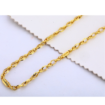 22KT Gold Plain Fancy Men's Choco Chain MCH310