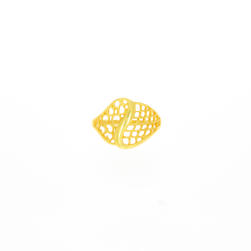 Jali Pattern Design 22kt Gold Ring